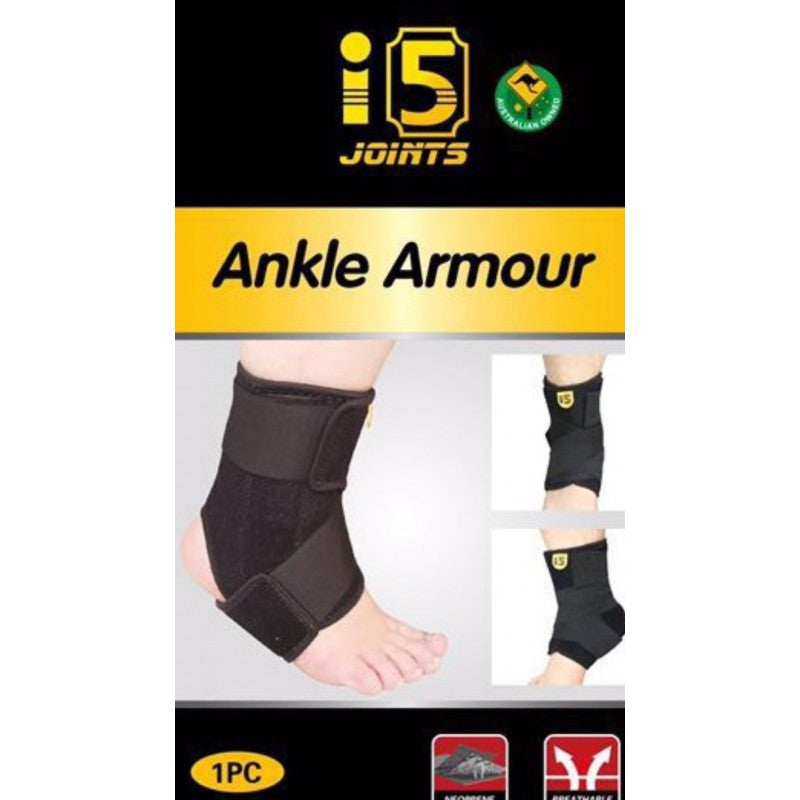 I5Joints –Ankle Brace(I5Joints Premium Ankle Support Compression Brace For Injuries, Ankle Protection Guard Helpful In Pain Relief And Recovery. Ankle Band For Men & Women)