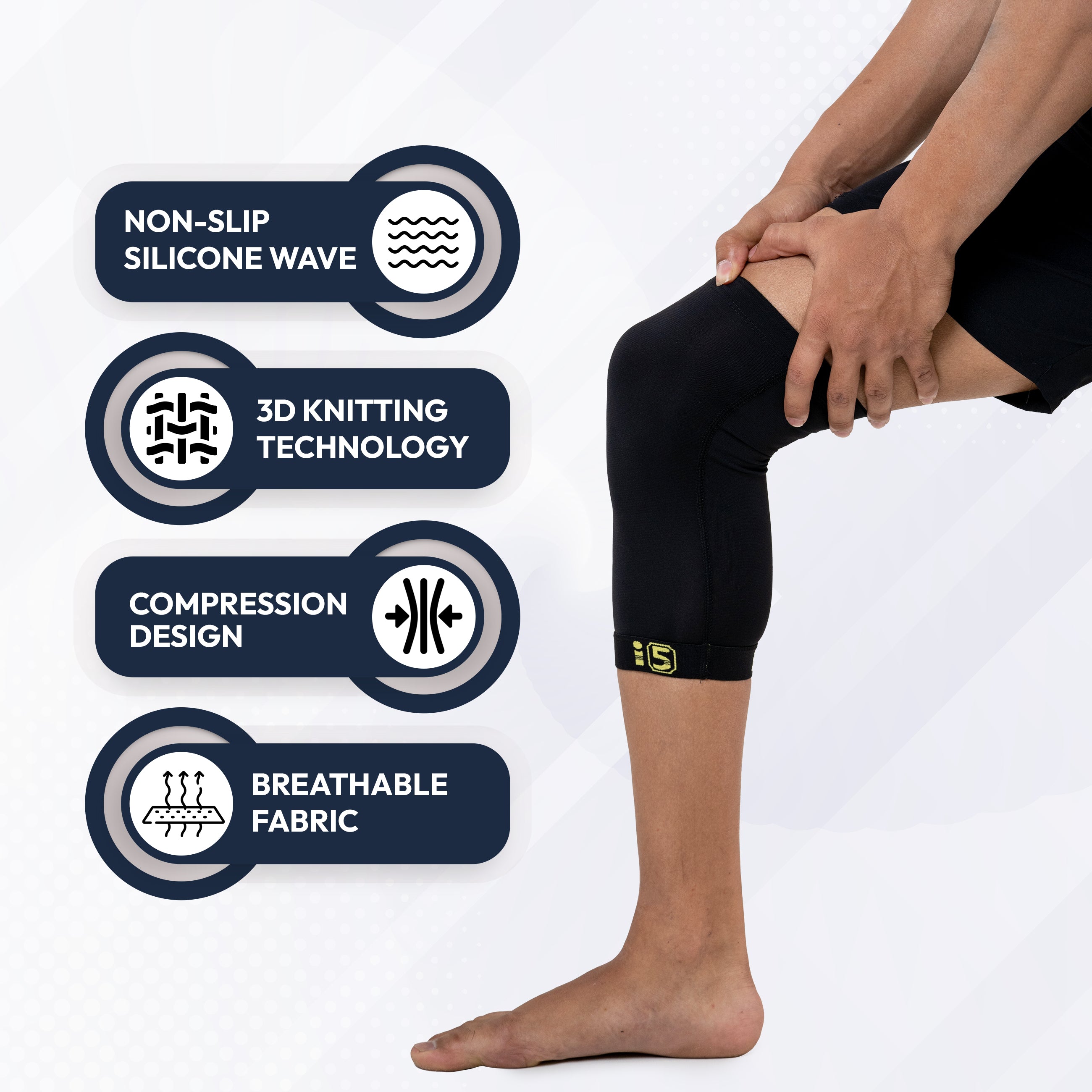 I5Joints-Copper Compression Knee Sleeve(Copper Compression Knee Support Sleeve for Pain Swelling Arthritis Running Jogging Pain Relief Compression Sleeve Joint Pain knee))
