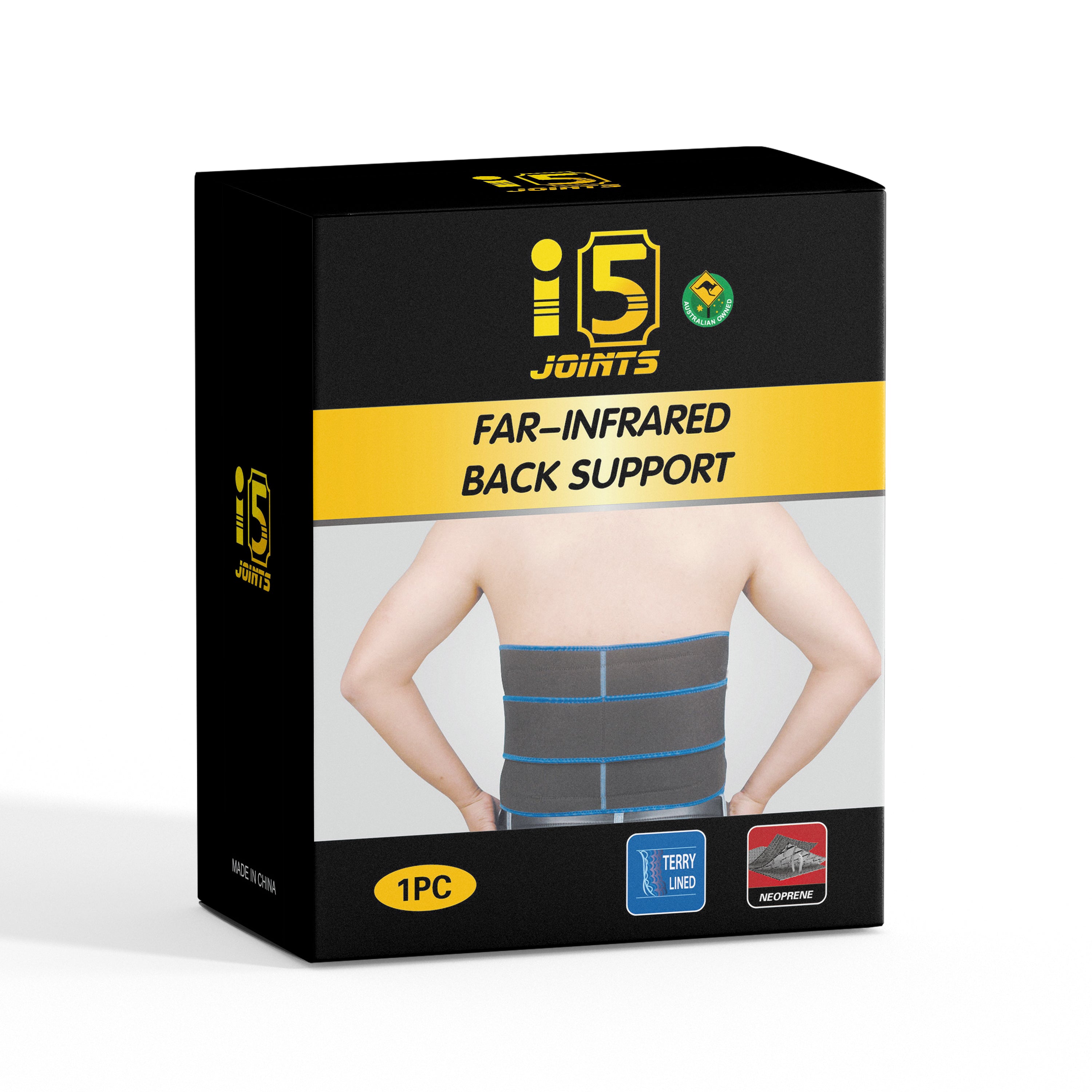 I5Joints-Infrared Lower Back Support(I5Joints Comfort Belt for Lower Back Pain Relief, for Better Posture and Pain Relief and Added Gel Padding for Comfort)