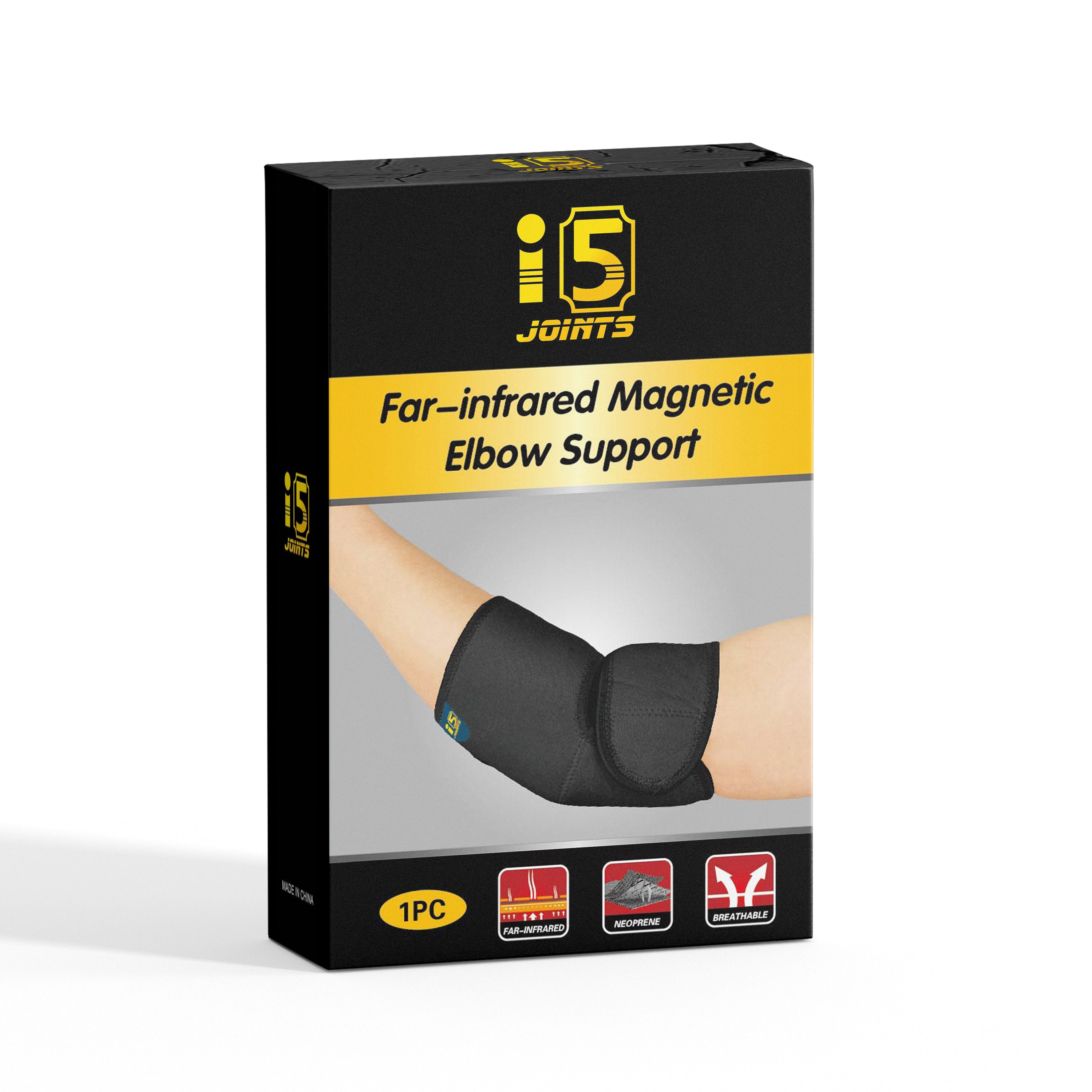 I5Joints – Far Infrared Magnetic  Elbow Support Belt(Elbow Support For Gym Elbow Band For Pain Relief, For Men & Women Tennis Elbow Support For Badminton Cricket & Sports Elbow Sleeves/Elbow Guard/Elbow Brace)