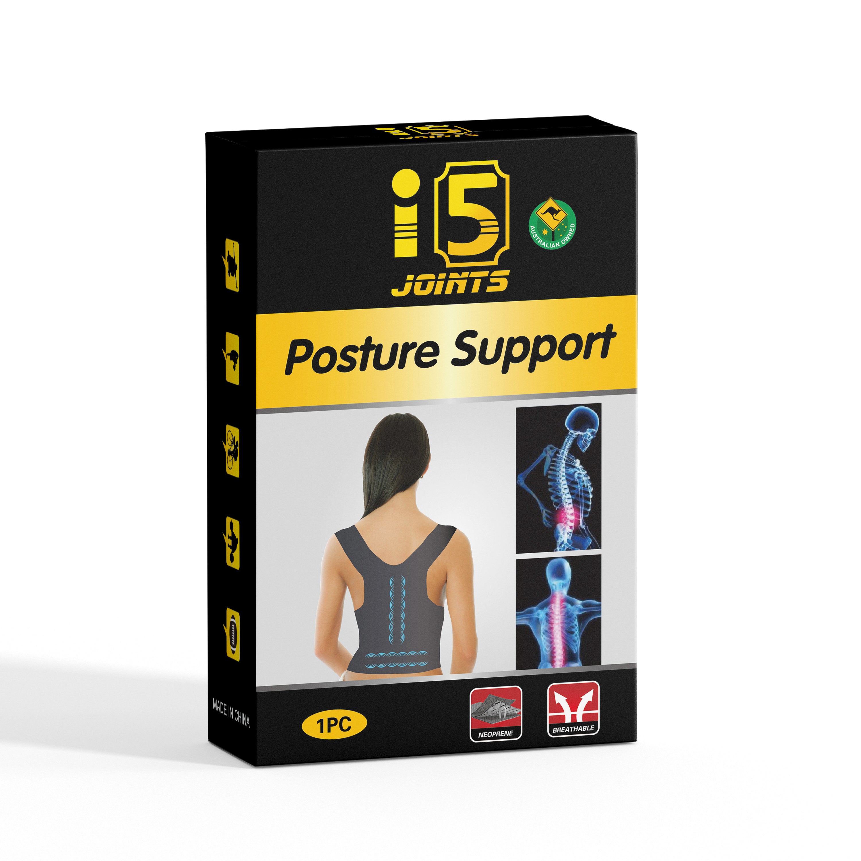 I5Joints-Back Posture support Belt( I5Joints Premium Back Brace With Magnetic Support At Back | Posture Corrector Therapy Shoulder Belt For Lower And Upper Back Posture Corrector For Men And Women)