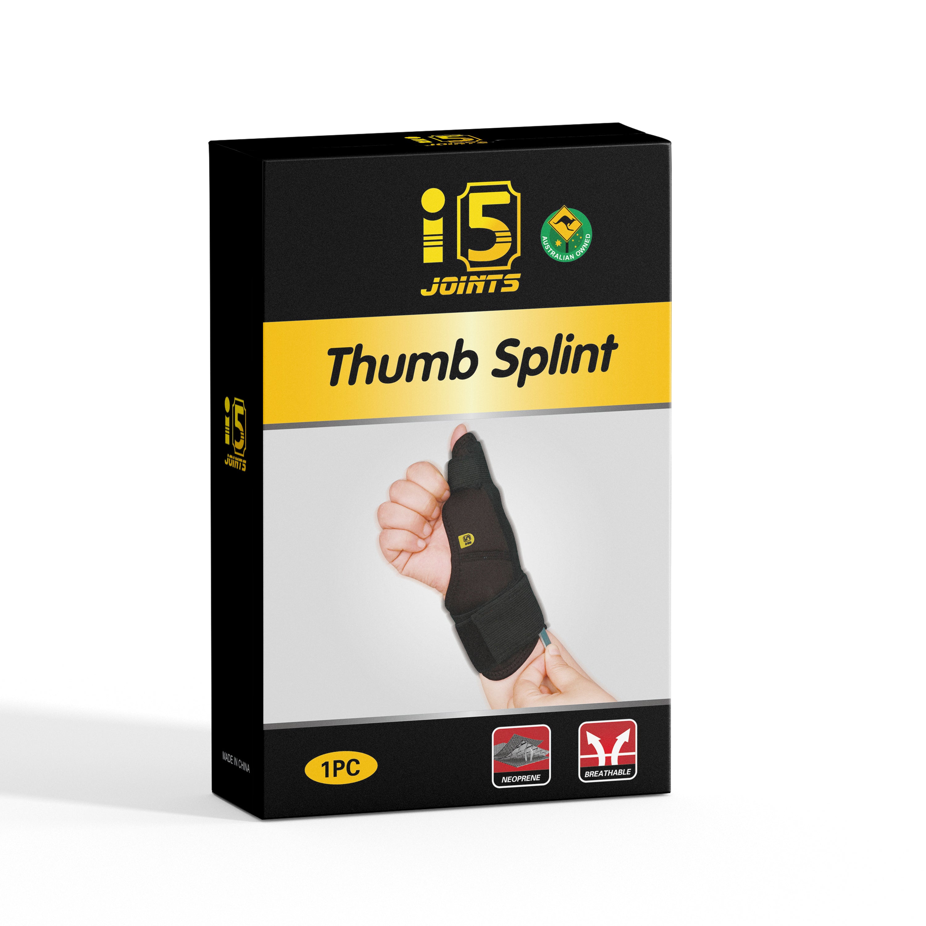 I5Joints – Thumb Protector(I5JointsThumb Splint Support for Right/Left Hands,Carpal Tunnel & Trigger – Thumb Support for Pain Relief with Wrist Wrap|Thumb Brace, Allows Hand Movements)