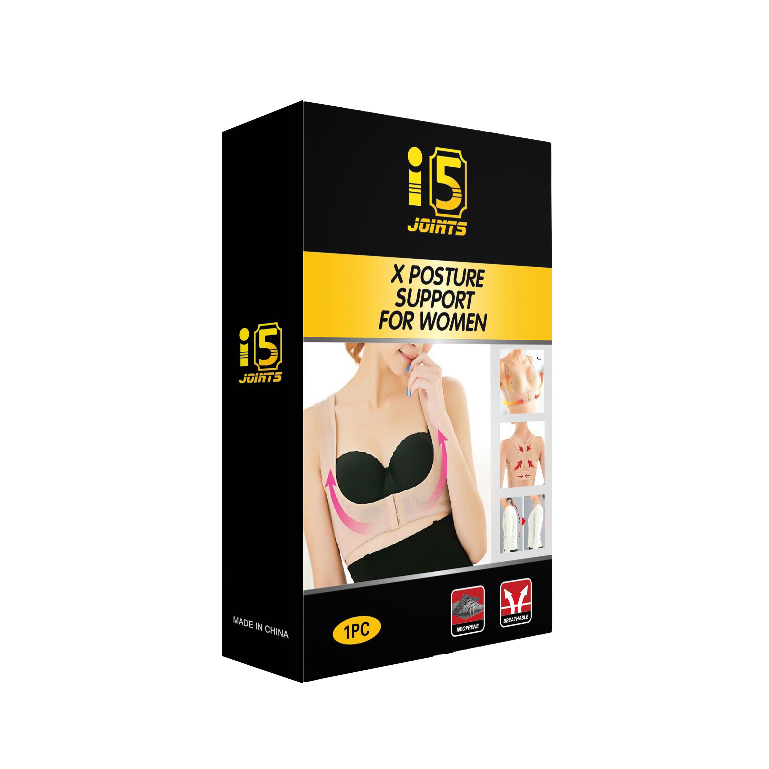 I5Joints-XPosture Support Belt For Womens(Premium Back Brace With Non Magnetic Support At Back | Posture Corrector Therapy Shoulder Belt For Lower And Upper Back Posture Corrector for Women))