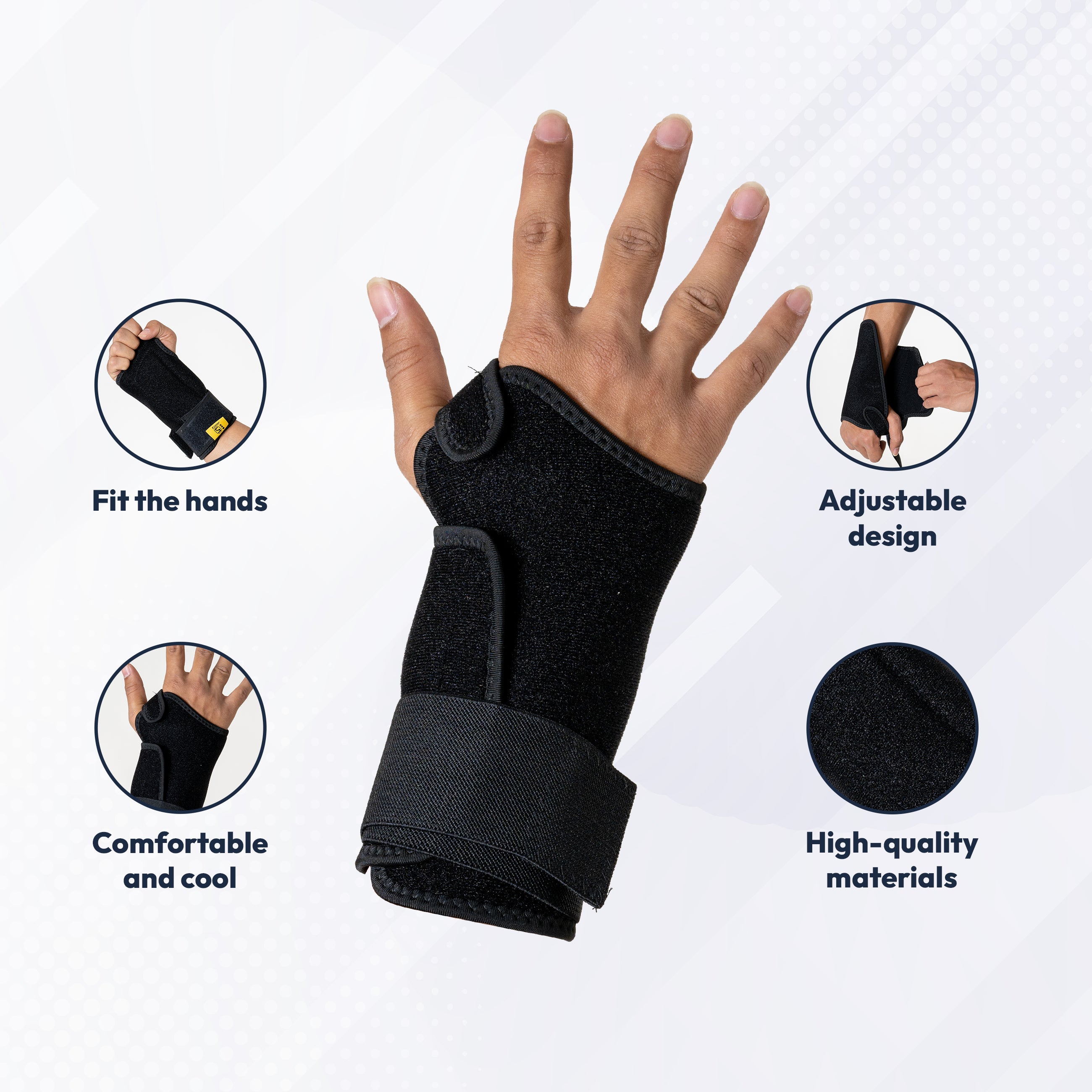 I5-Carpal Tunnel Brace(Carpal Tunnel Gloves,Joint Pain Relief,Fingerless Compression,Compression Therapy,Anti-Arthritis,Finger Compression,Hand Pain Relief Gloves,Wrist Compression)