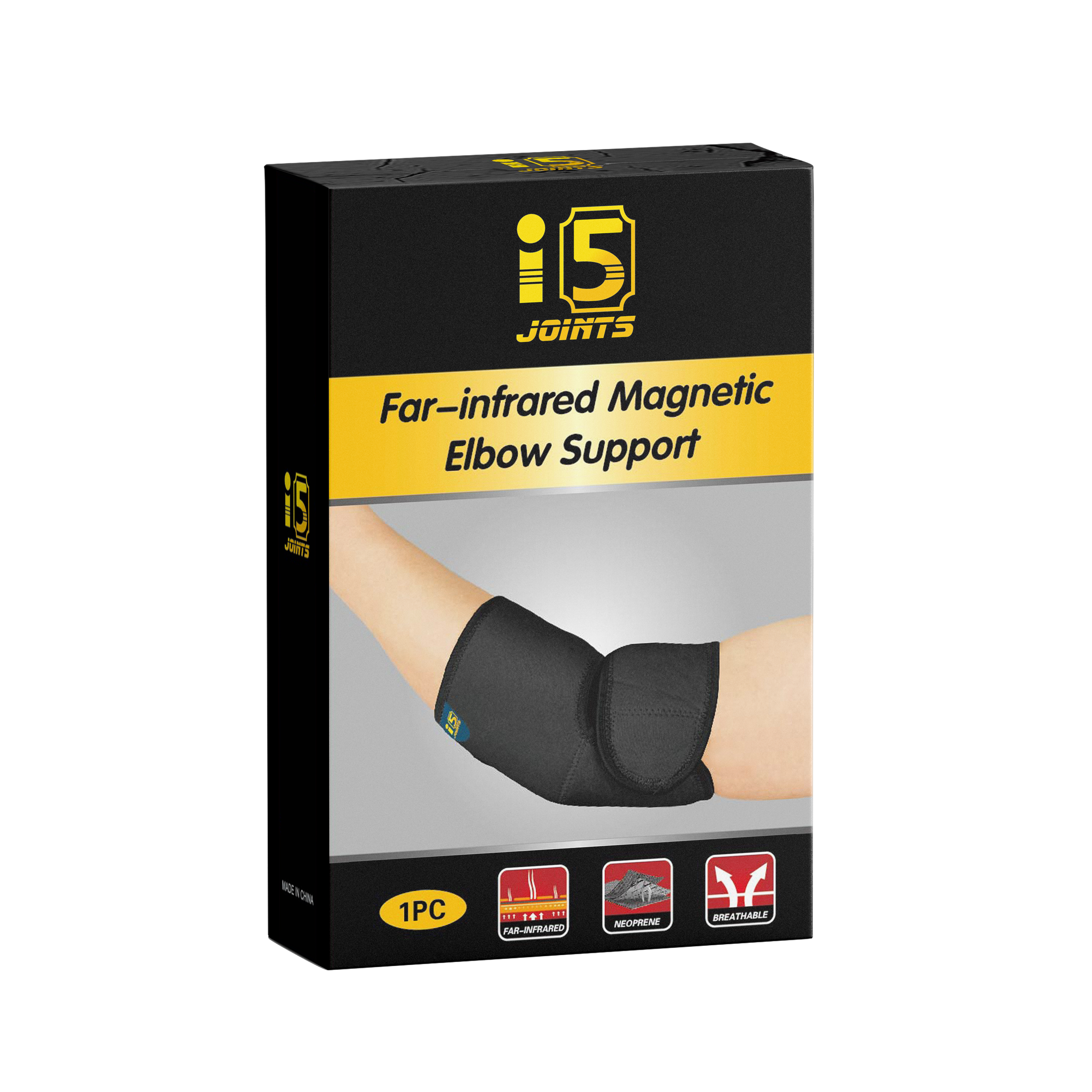 I5Joints – Far Infrared Magnetic  Elbow Support Belt(Elbow Support For Gym Elbow Band For Pain Relief, For Men & Women Tennis Elbow Support For Badminton Cricket & Sports Elbow Sleeves/Elbow Guard/Elbow Brace)